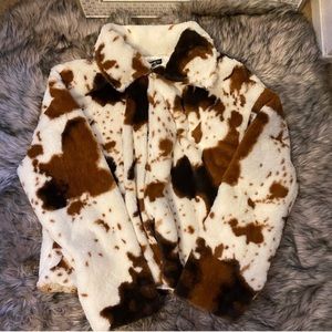 Cow print jacket